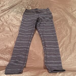 Lululemon Athletica black Striped Leggings